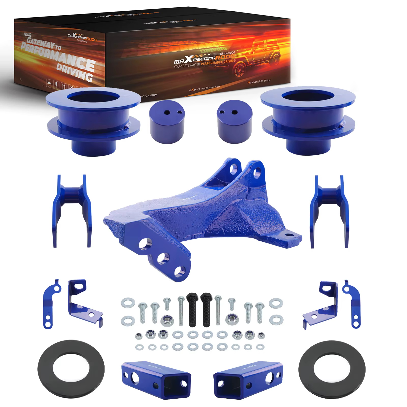 Kit de levage avant de 2,5 pouces pour Ford F250 F350 F450 2011-22 avec support de barre de directio