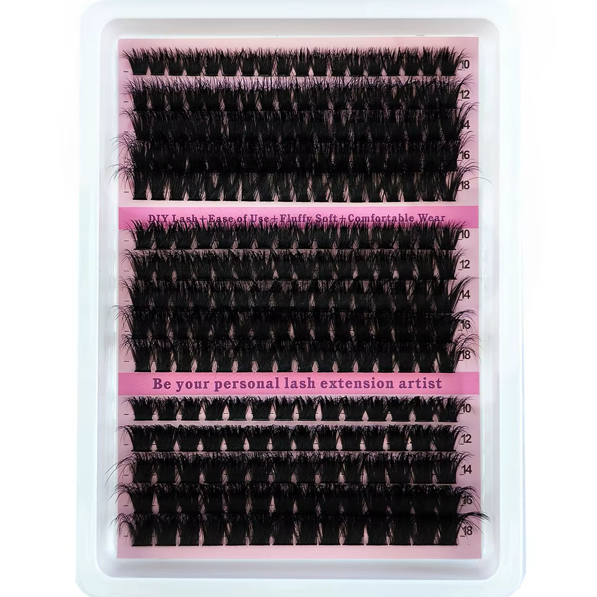 HBZGTLAD 15 rangées de cils moelleux 60D-100D grappes de cils épais naturels D/CC/DD cils individuel