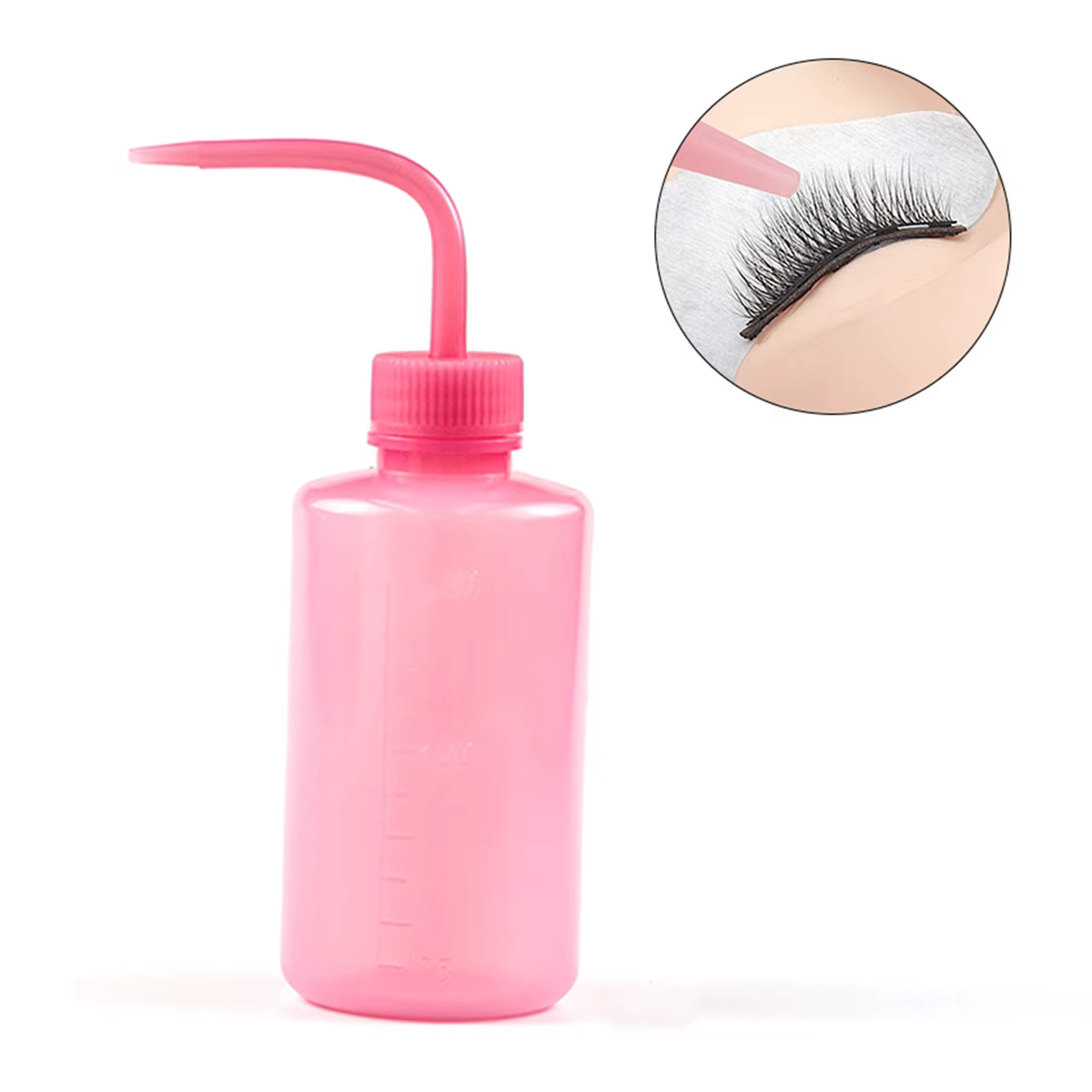 Bouteille de nettoyage d'extension de cils, ensemble de brosses de nettoyage des cils, dissolvant de