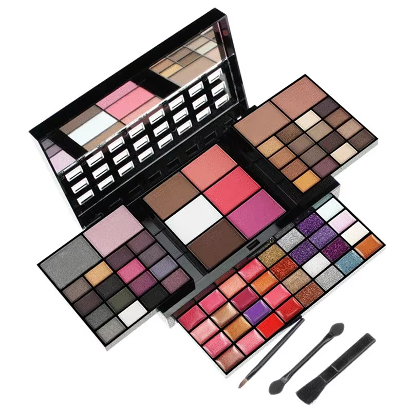 Miss Rose maquillage professionnel 194 couleurs mat miroitant Palette fond de teint cosmétique poudr