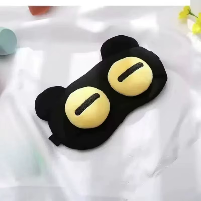 Masque pour les yeux amusant, anti-fatigue, bloquant la lumière, respirant, mignon, dessin animé, pr
