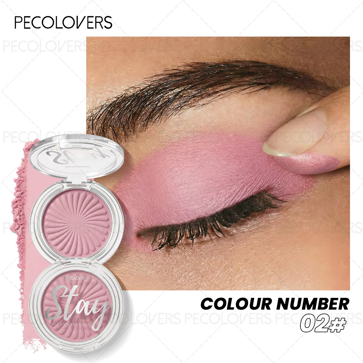 Palette de fards à paupières à triple texture (mat, nacré et pailleté), imperméable, pour créer un m