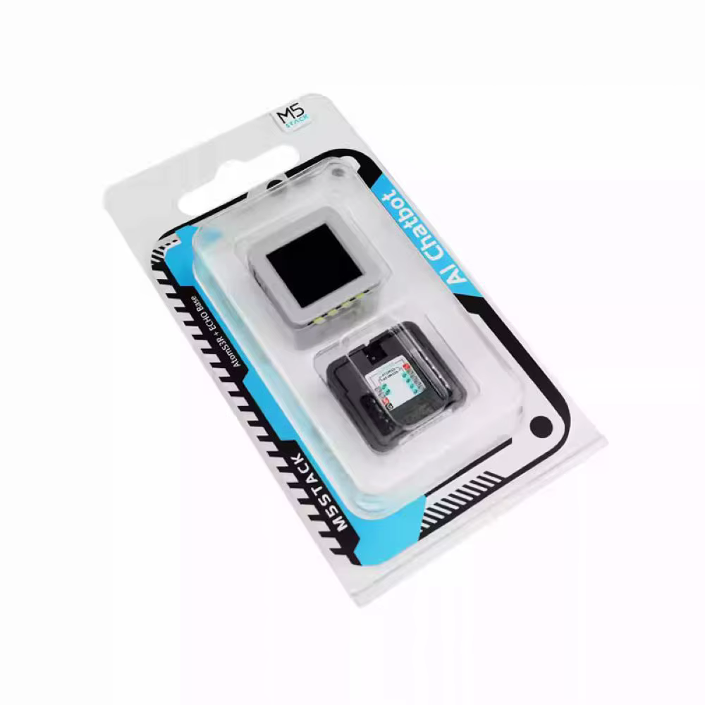 Kit de chatbot M5Stack Official Atoms3R Al avec base Atomic Echo, reconnaissance vocale, contrôleur
