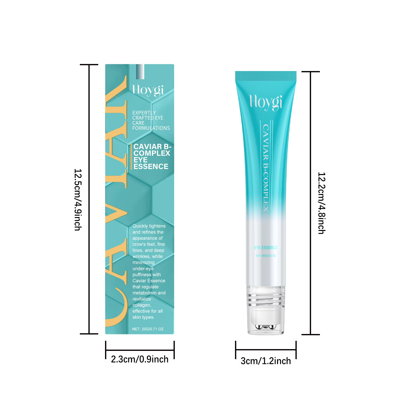 Caviar b-complexe Essence pour les yeux élimine les grappes foncées Anti-poches lissant les ridules