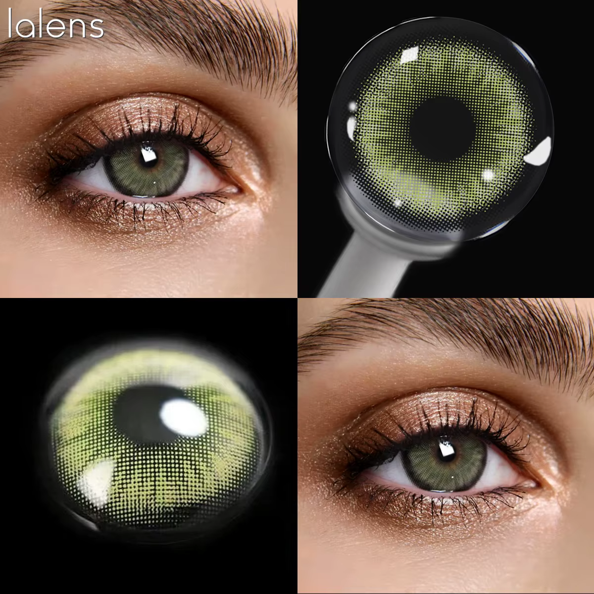 Lentilles de contact colorées Lalens Cleopatra à pupille étroite, lentilles de beauté et de maquilla