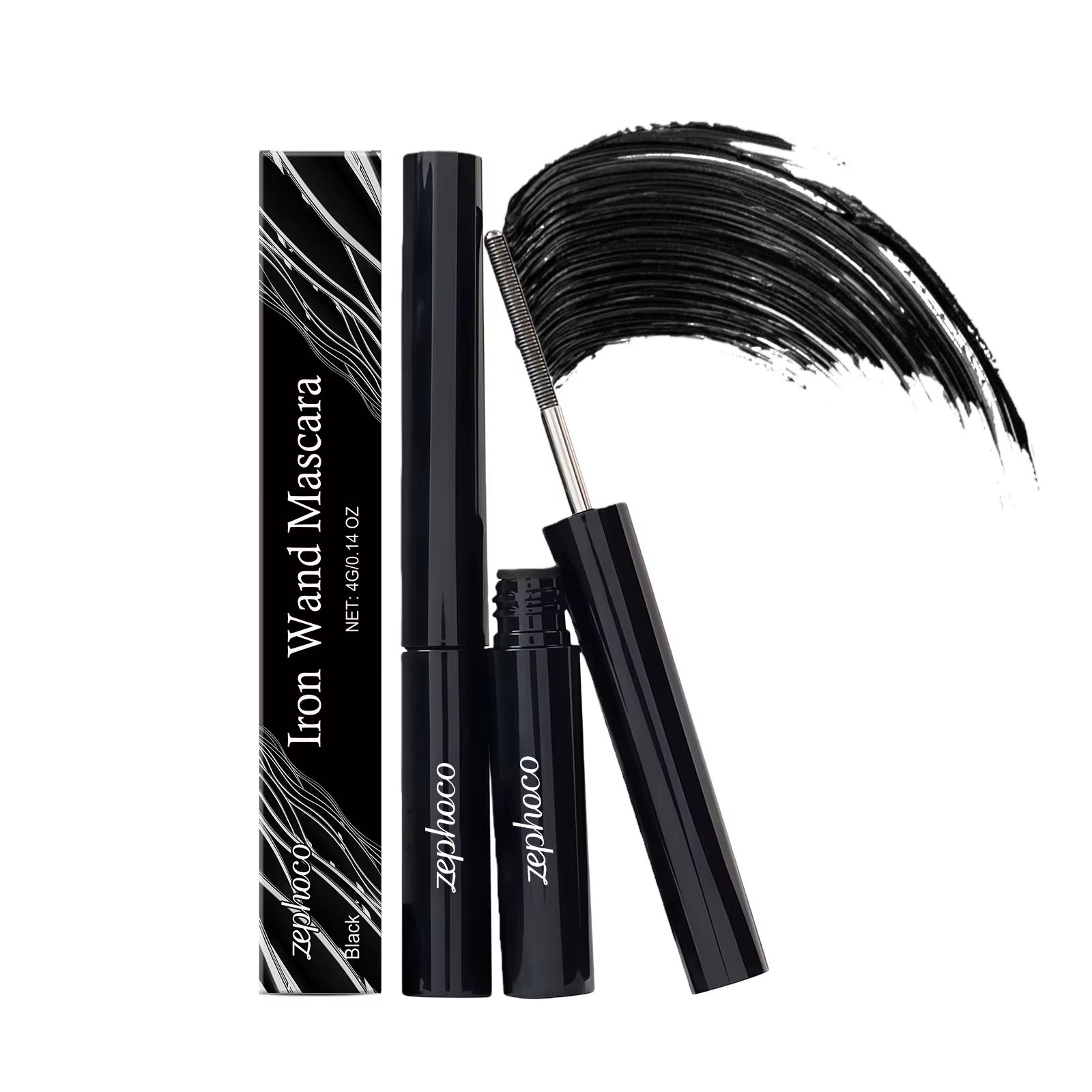 Mascara noir/marron imperméable pour cils recourbés, séchage rapide, brosse à cils, maquillage de be