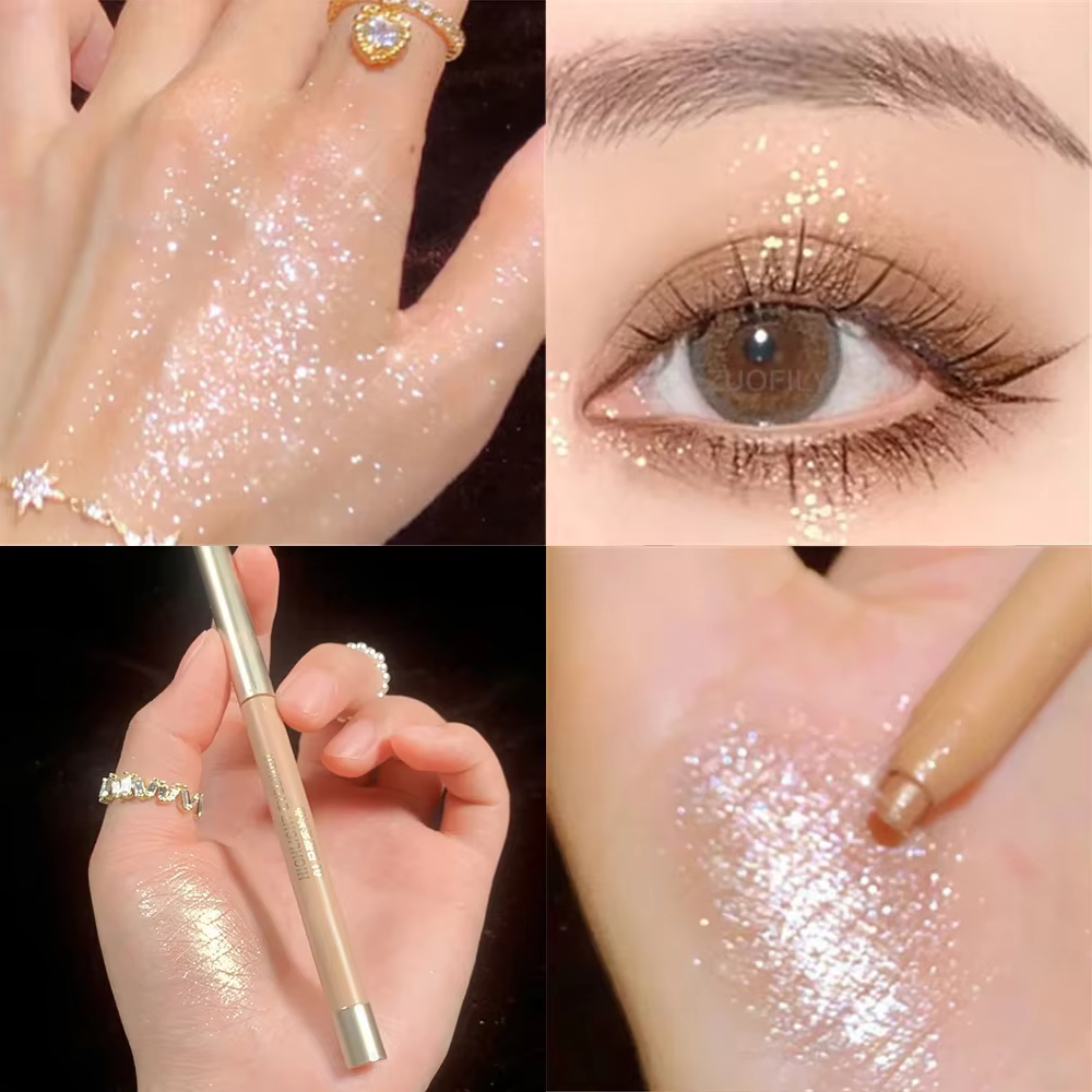 Stylo fard à barrage scintillant, crayon eyeliner diamant nacré 256, surbrillance imperméable, crayo