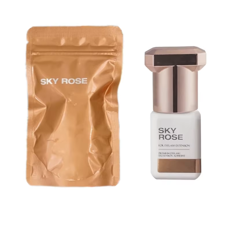 Colle Rose ciel pour Extensions de cils 1S, 10 bouteilles, séchage rapide, colle originale coréenne