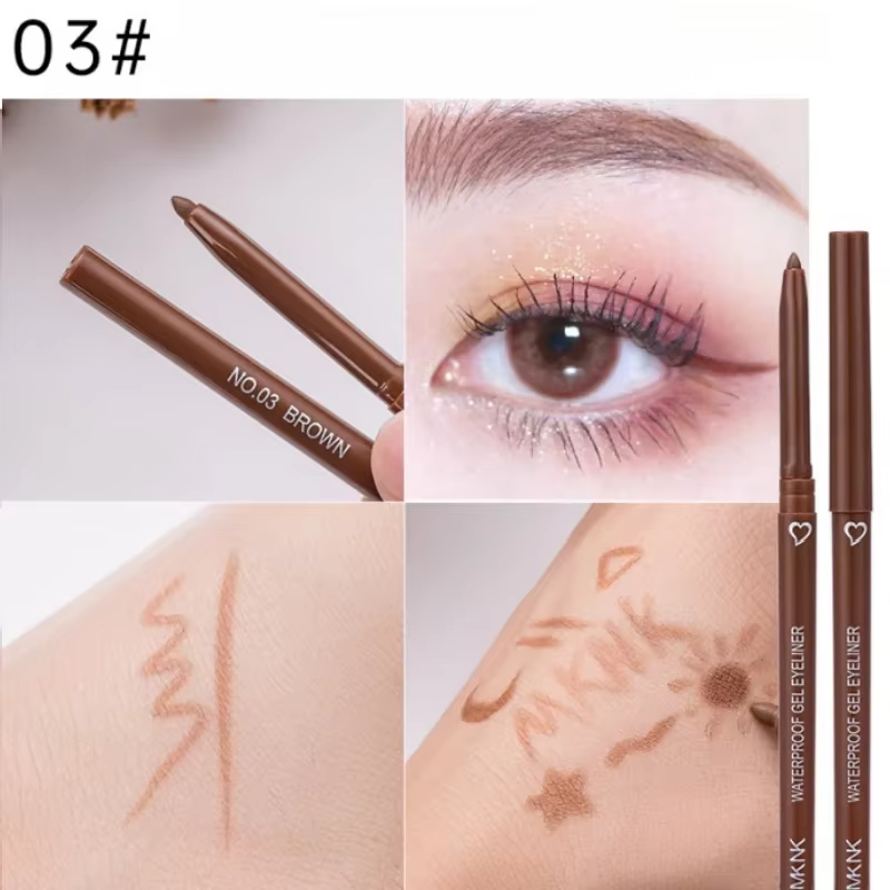 Crayon Eyeliner à séchage rapide, sans floraison, mat, imperméable, longue durée, stylo liquide, out
