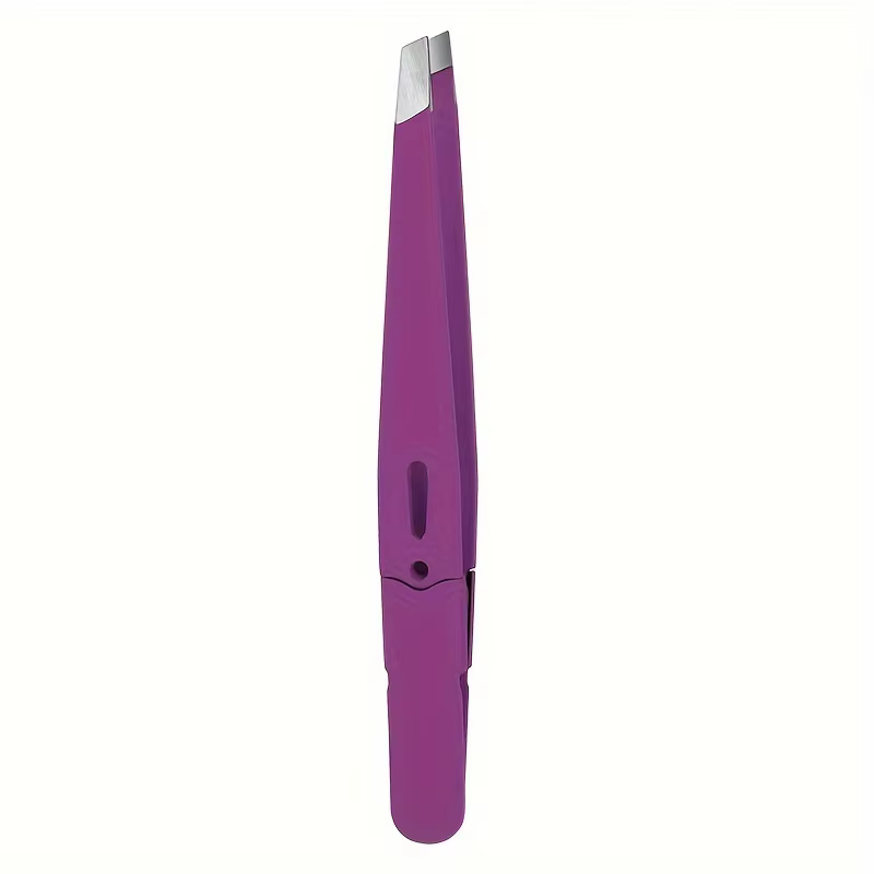 Pince à épiler sourcils en acier inoxydable couleur point d'interrogation, outil d'épilation pour so