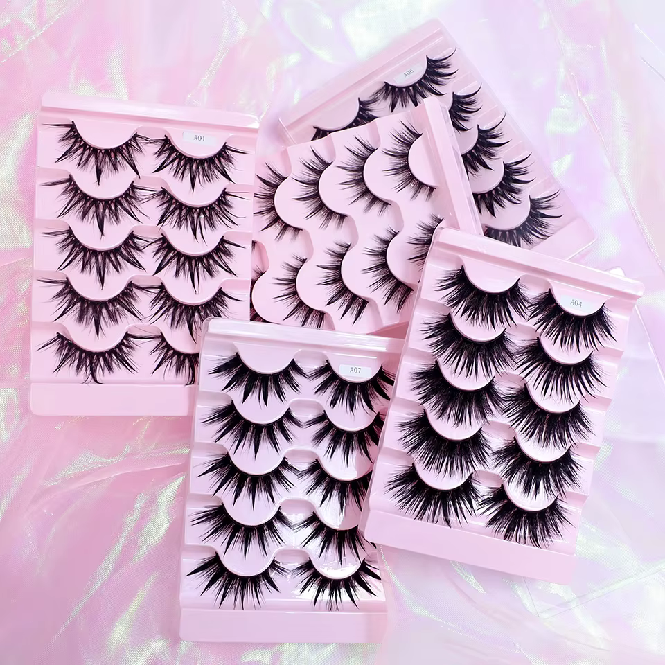RED SIREN – faux-cils en vison naturel doux, 5 paires, mode coréenne, style Manga
