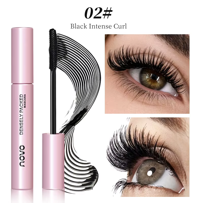 Mascara noir longue durée-longueur et volume intenses, imperméable, résistant aux boues, séchage rap