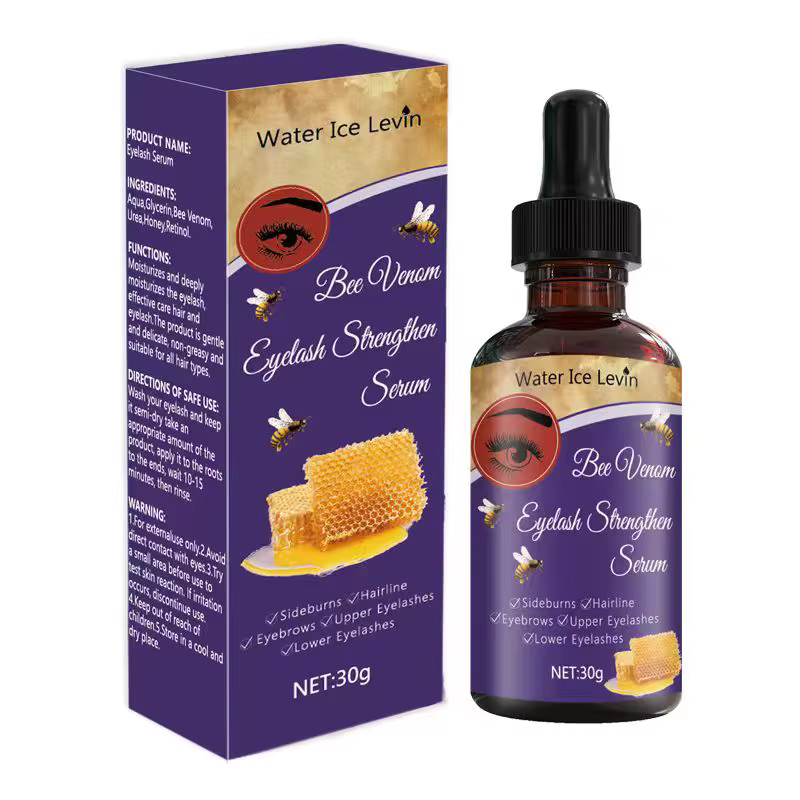 Sérum de renforcement des cils au venin d'abeille, eau glacée, au rétinol et au miel, hydrate en pro