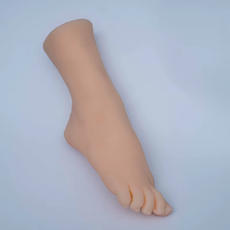 Modèle de mannequin en silicone pour la pratique de l'art des ongles, pied de fille, chaussures de p
