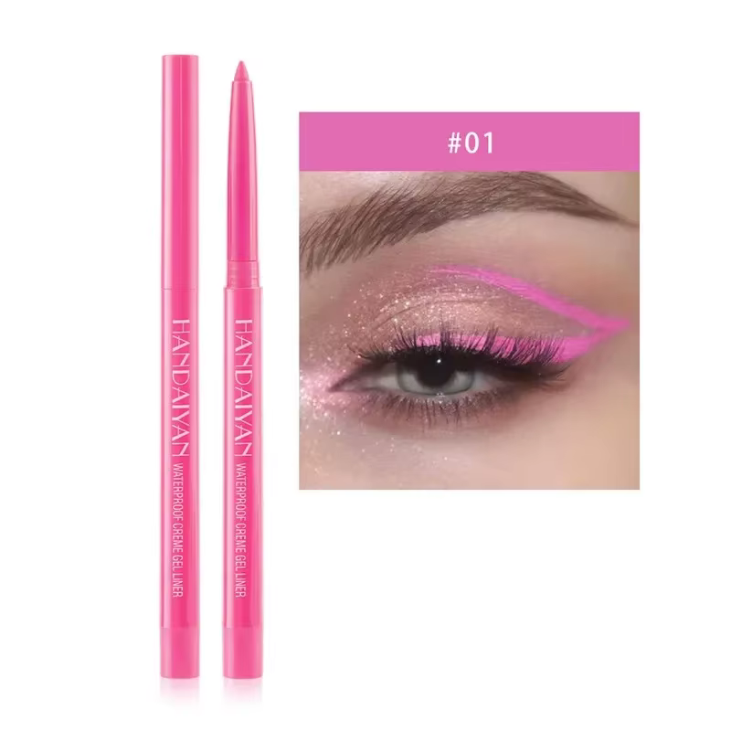 Nouveau Eyeliner mat nacré imperméable de 20 couleurs pas facile à tacher stylo Eyeliner rotatif Eye