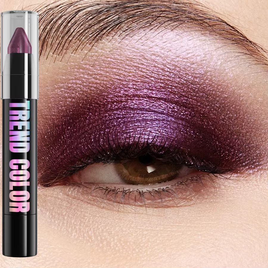 24 couleurs nacré paillettes fard à paupières Eyeliner crayon imperméable mat nu ombre à paupières m