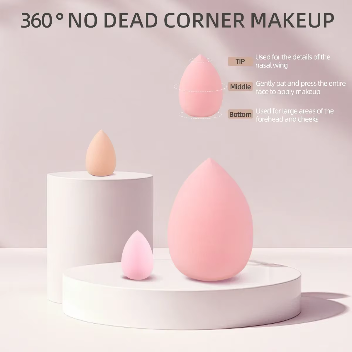 Ensemble de pinceaux de maquillage professionnels, avec accessoires pour la peau combinée, avec des