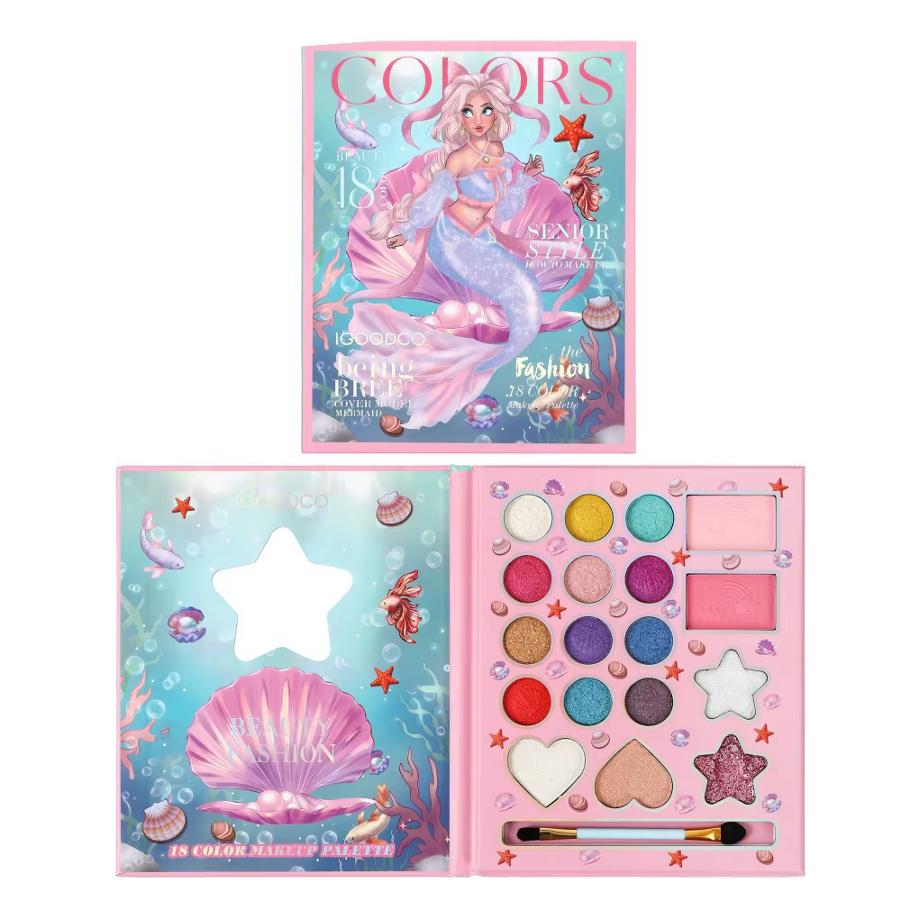 Palette de fards à paupières pour femmes, 18 couleurs, palette de fards à paupières nacrés mats à la