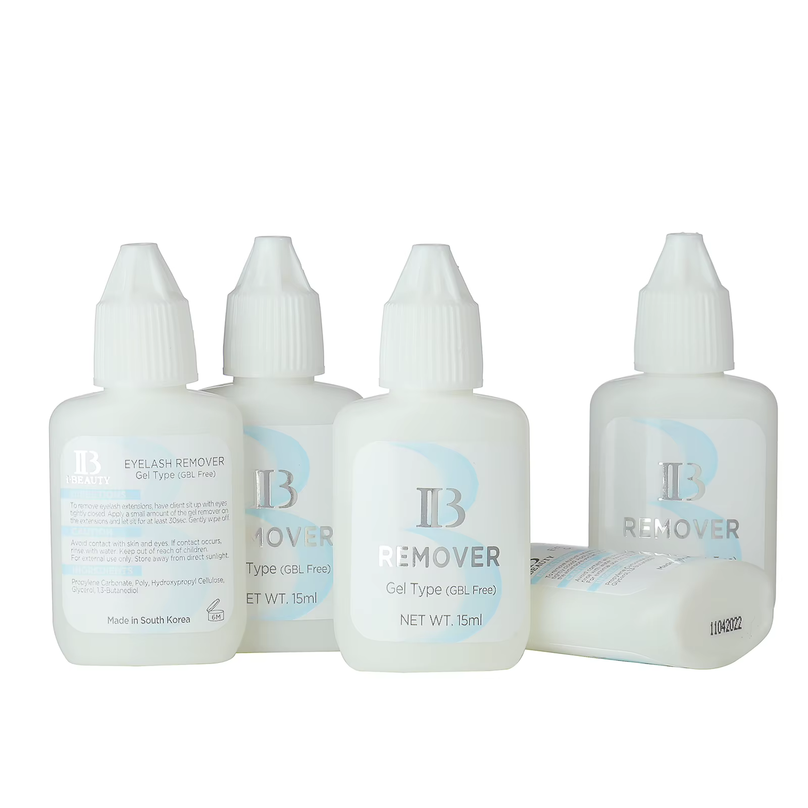 10 pièces I beauté dissolvant de colle GBL gratuit ib Extension de cils dissolvant de colle clair dé