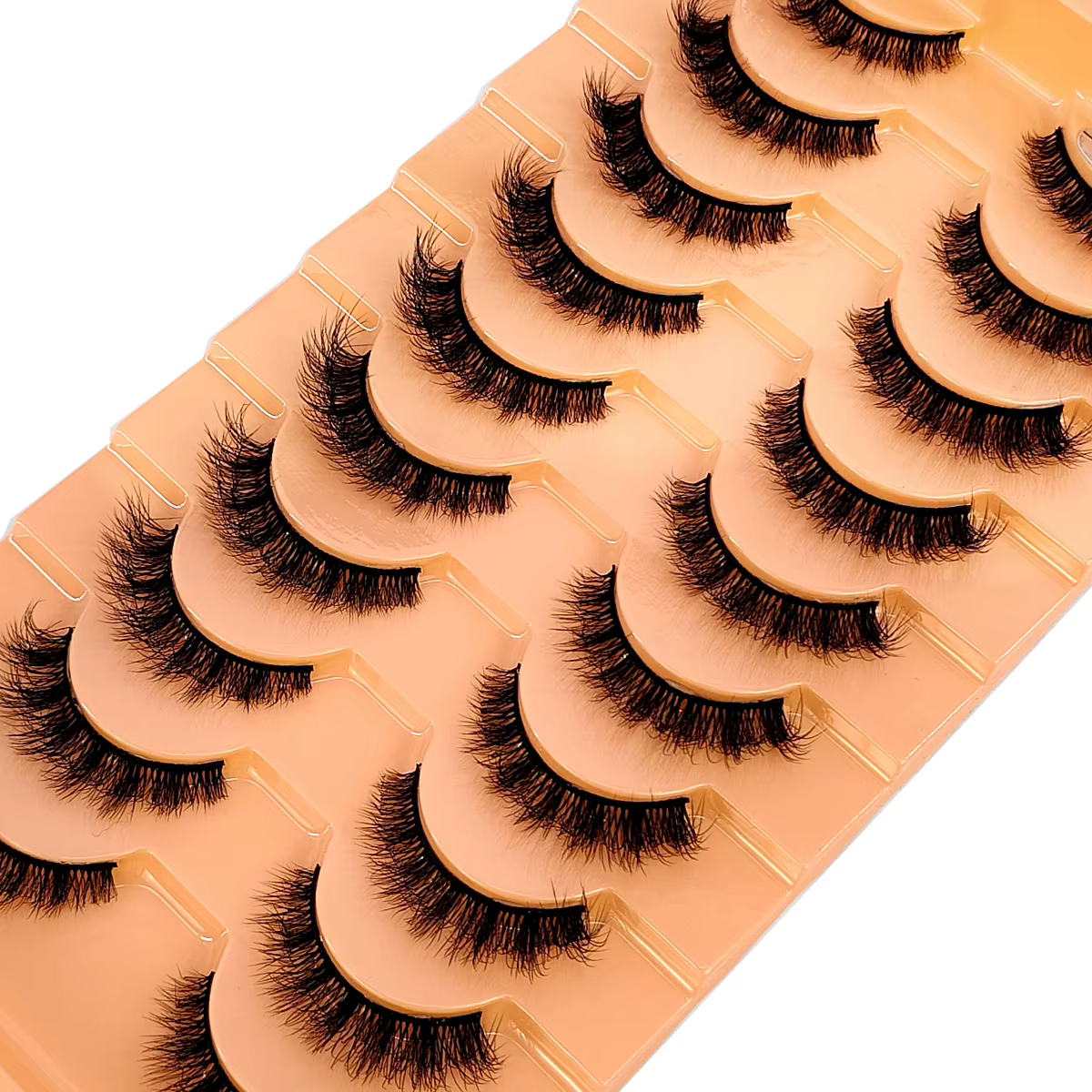 Nouveau 10 paires de Cils maquillage doux moelleux 3D vison Faux Cils épais fait à la main Volume vi