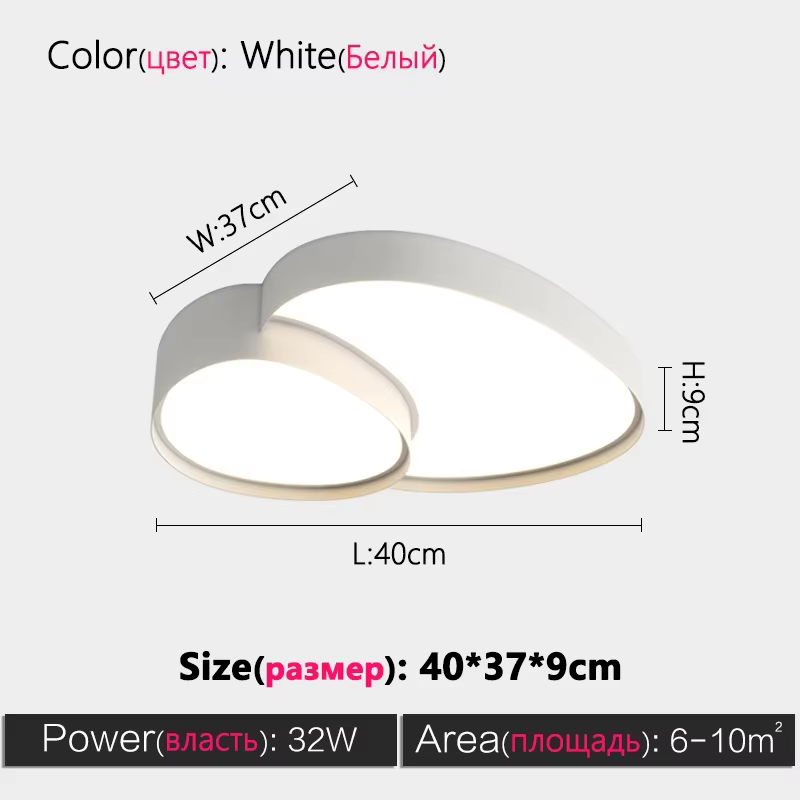 Lampe de plafond pour salon, lustres LED modernes pour salle à manger, chambre à coucher, décoration