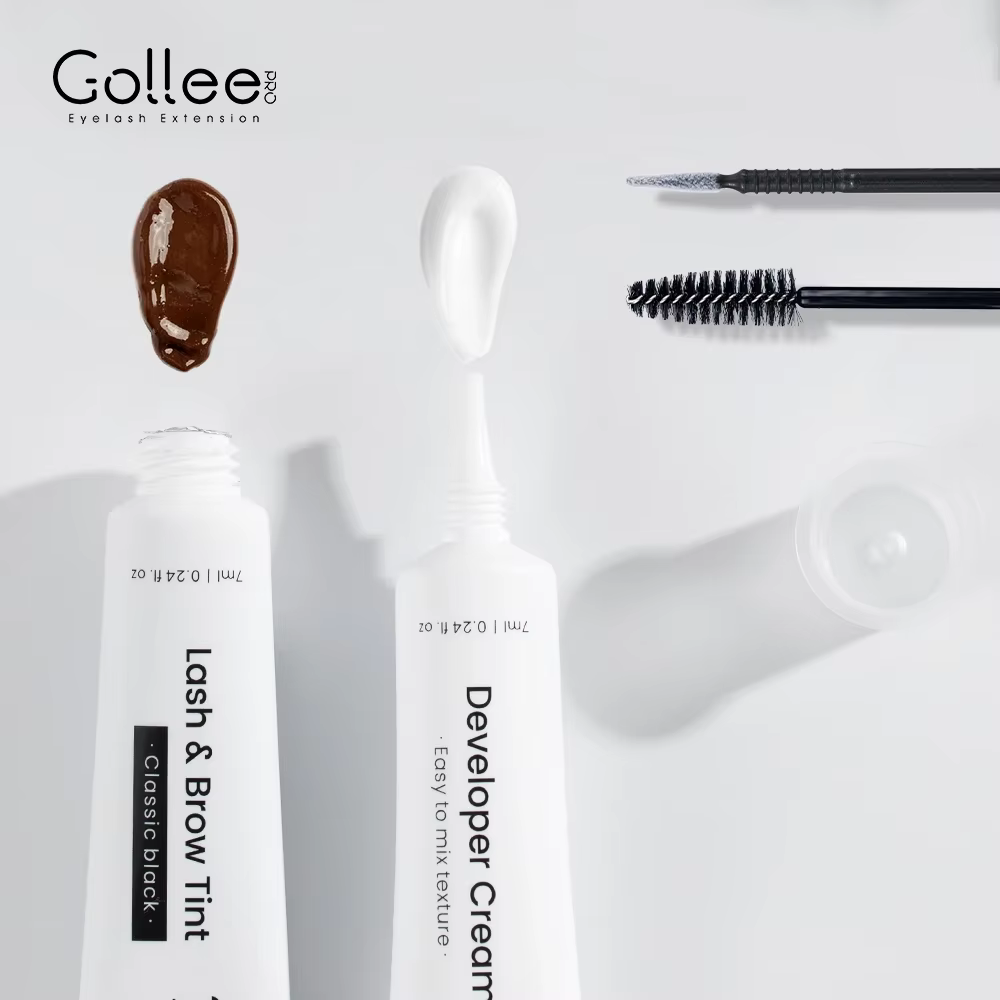 Gollee classique noir naturel cils levage Perm traitement ensemble de maquillage cils et sourcils te