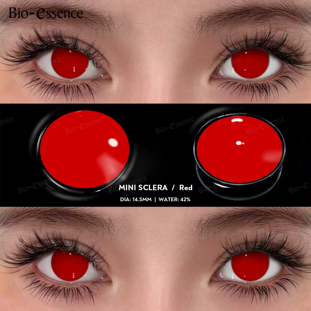 Bio-essence – lentilles de contact Cosplay pour les yeux, 1 paire, pupilles colorées cosmétiques, le
