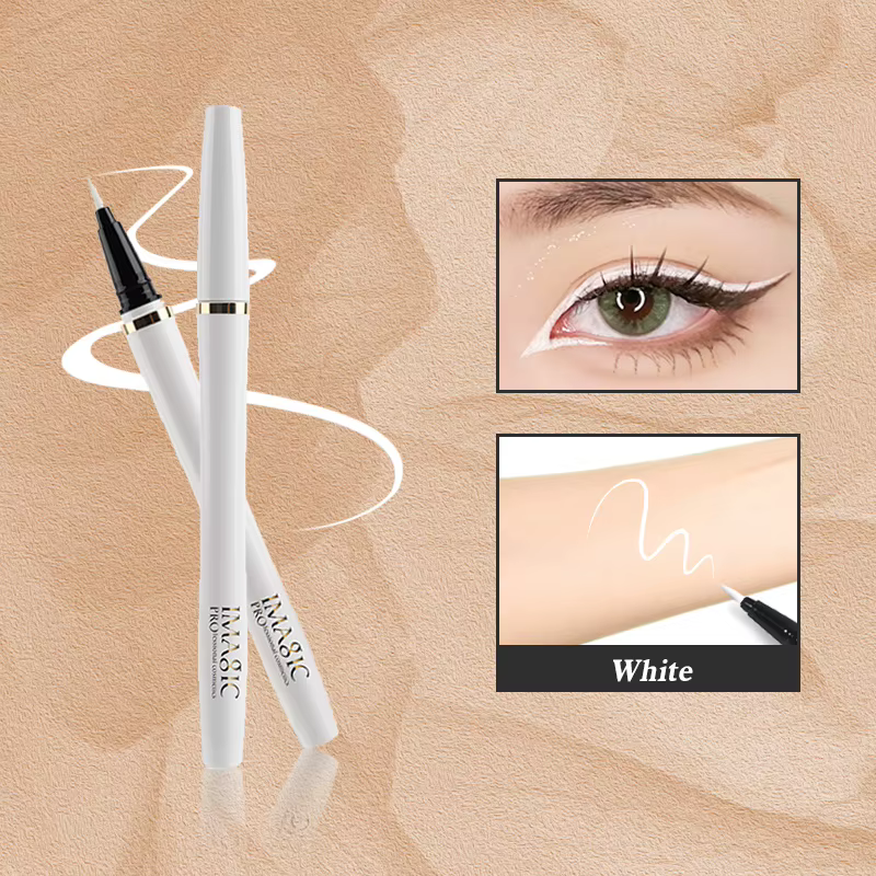 Tenstein GIC-Eyeliner liquide waterproof, naturel, durable, professionnel, pour maquillage des yeux,