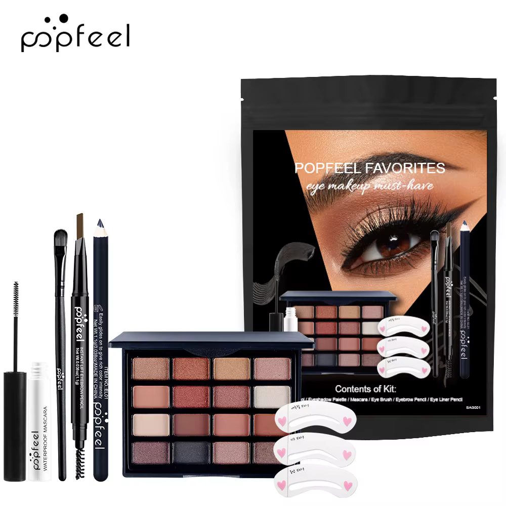 POPFEEL Kit de maquillage pour les yeux Ensemble de maquillage, Mini kit de maquillage, Eey Shadow P