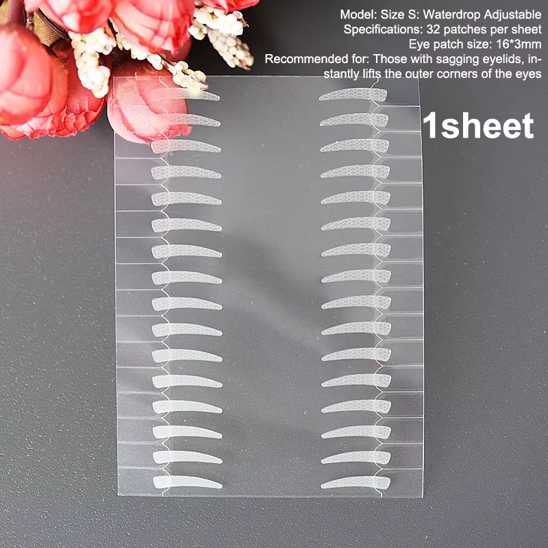 32 pièces/feuille Double bande de paupière Ultra rester beaux yeux Invisible imperméable yeux grands