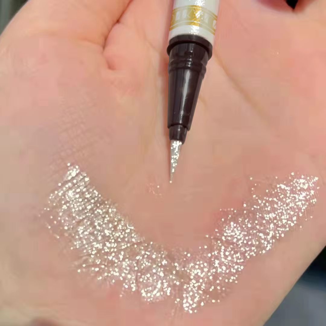 Stylo Eyeliner scintillant coréen, Rose scintillant, crayon éclaircissant sous les yeux, étanche, Lo