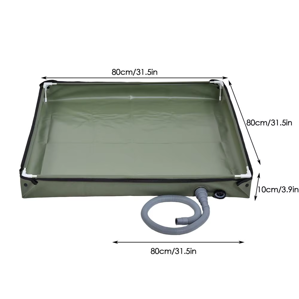 Base de douche pliable pour tente de camping, bac de douche extérieur, bassin de douche pour animaux