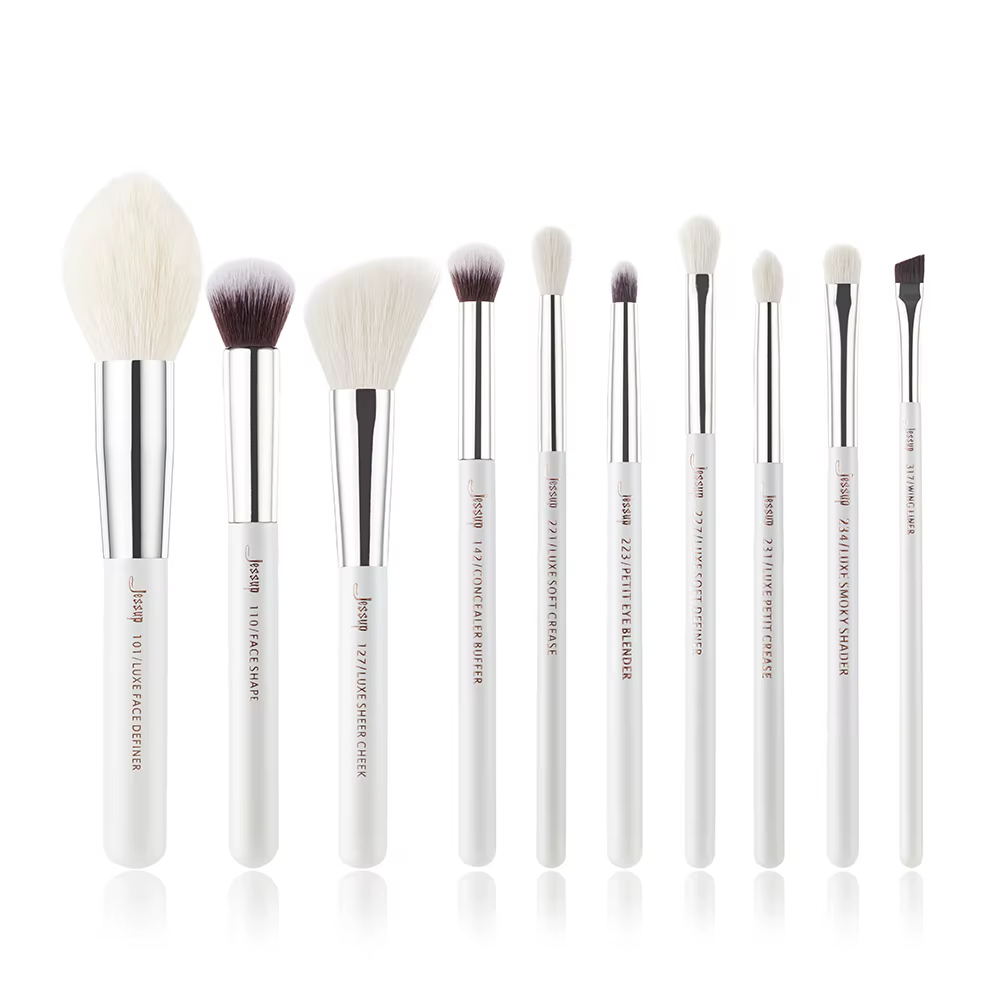 Jessup ensemble de pinceaux 10 pièces pinceaux de maquillage professionnels ensembles fond de teint
