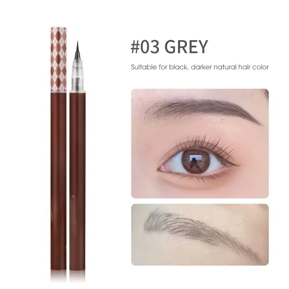 Crayon à sourcils Ultra-fin, crayon à sourcils ombre, crayon eye-liner, résistant à l'eau, ne se dép
