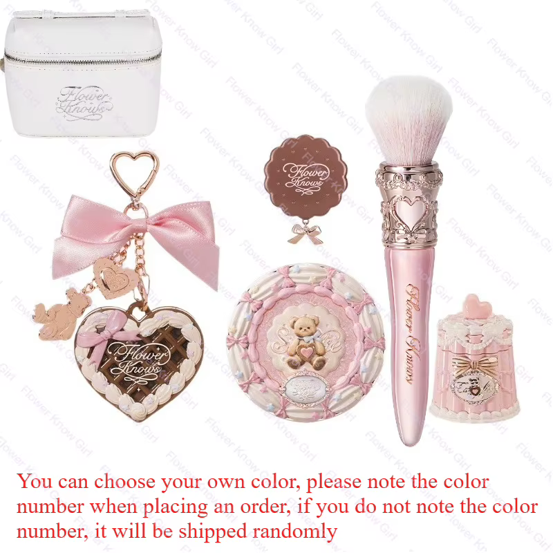 FLOWER KNOWS Sweet Treats Ensemble complet pour le visage, coffret cadeau de maquillage, Palette d'o