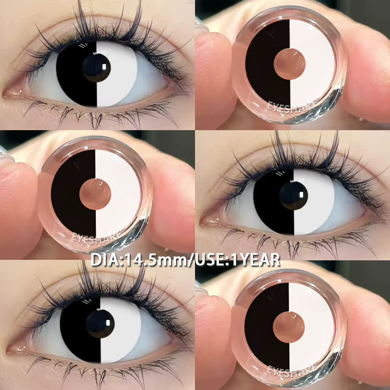 EYESHARE 1 paire de lentilles de Contact de couleur Cosplay pour les yeux lentilles d'halloween lent