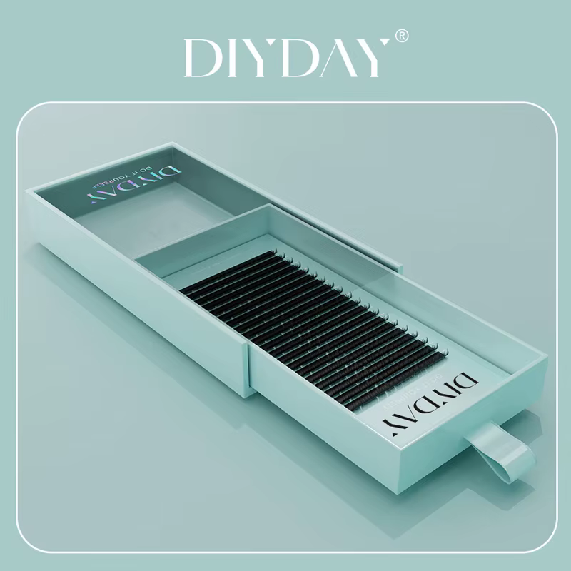 DIYDAY Extensions de cils individuels, faux-cils classiques, longs, noirs et doux, en vison, vente e
