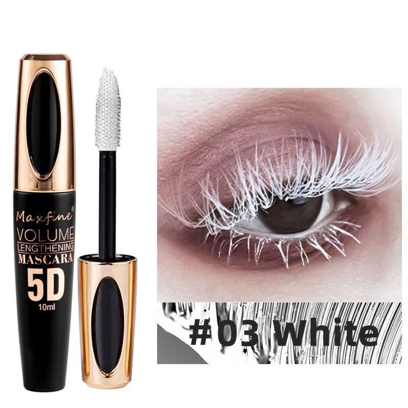 Mascara en soie 5D pour un regard éclatant, noir intense et longue durée, waterproof et anti-aggluti