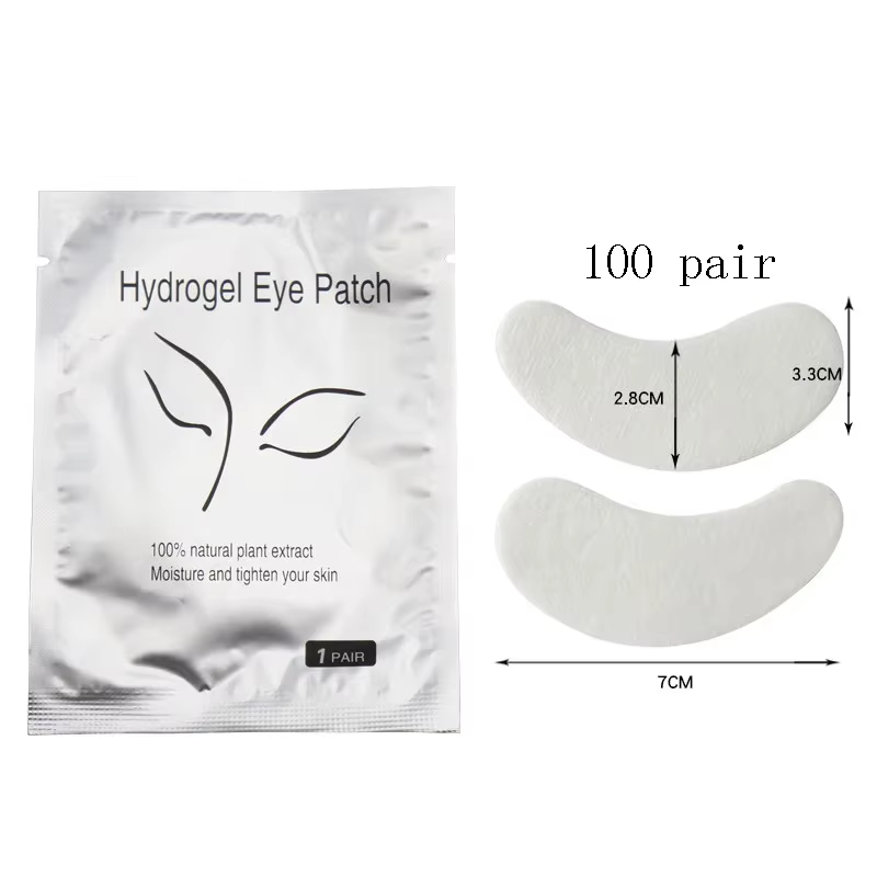 50/100/200 paires de coussinets de cils Gel Hydrogel Patch pour les yeux greffage sous les yeux papi