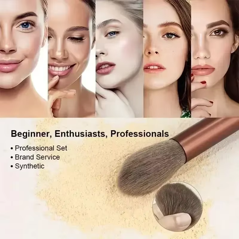Ensemble de pinceaux de maquillage, doux et moelleux, professionnel, fond de teint cosmétique, poudr
