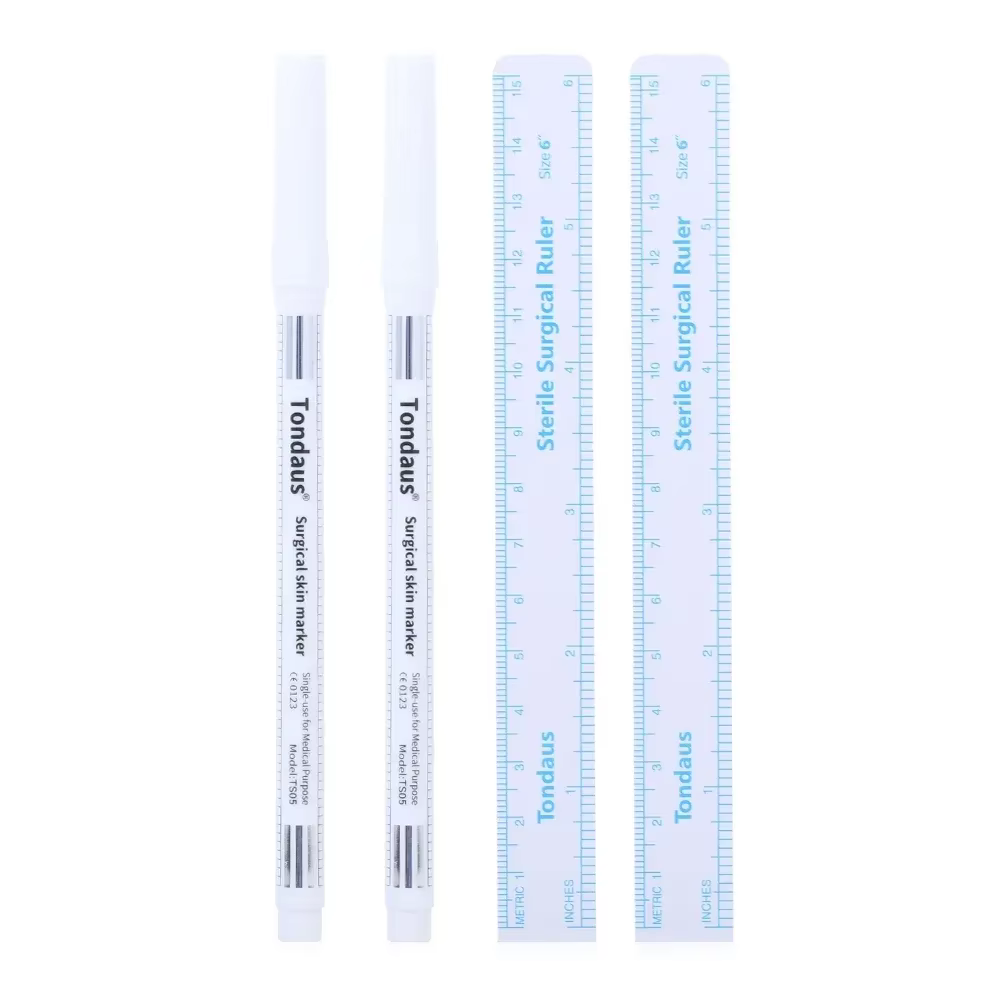 Stylo marqueur de peau de tatouage blanc, crayon à sourcils, marqueur de tatouage, accessoires de mi