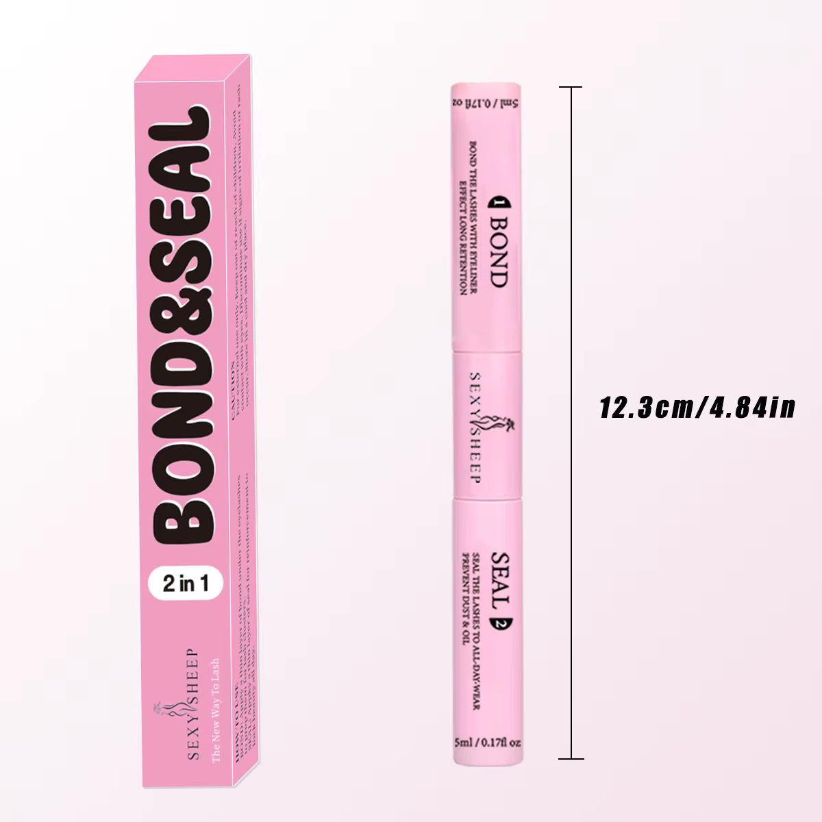 Colle à grappes de cils, liaison et joint de cils 10 ml colle à cils 2 en 1 pour grappes, adhésif po