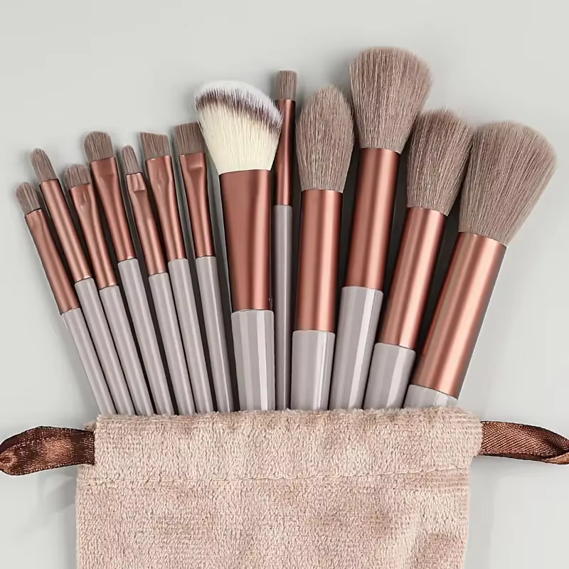 Ensemble de pinceaux de maquillage, 13 pièces, doux et moelleux, ombre à paupières, surligneur, corr