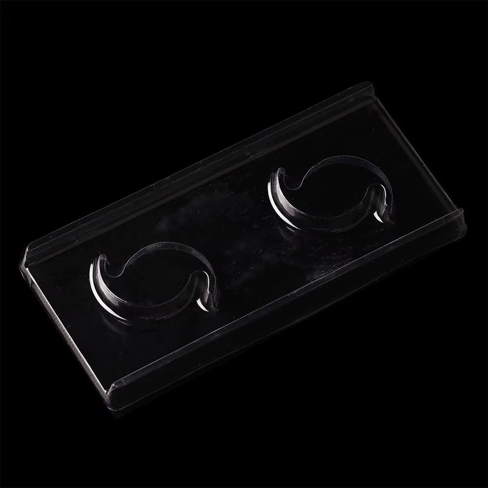 Conteneur vide de stockage de faux cils 80*50*10mm, paquet Blister rose de bricolage pour cosmétique