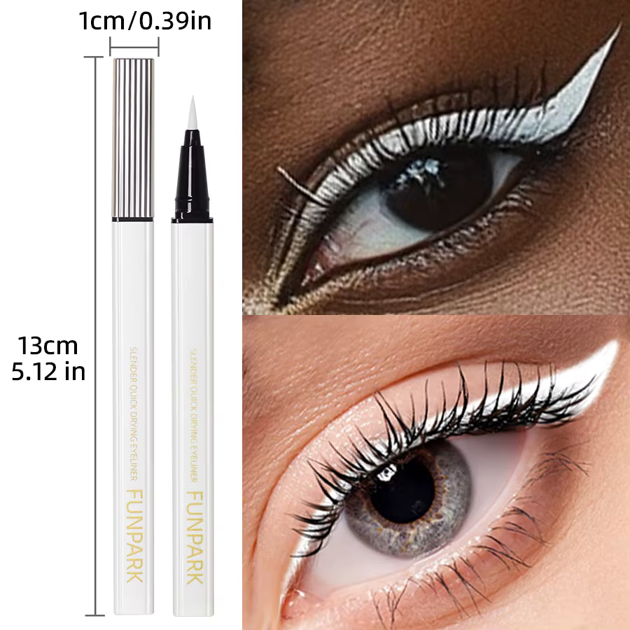 Stylo Eyeliner liquide blanc, mat, longue durée, imperméable, crayon pour les yeux, séchage rapide, 