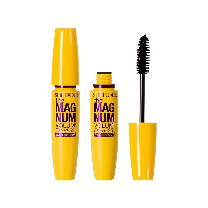 Oeil imperméable et mince noir, bouclé, épais, naturel, facile à appliquer, longue durée, jaune et g