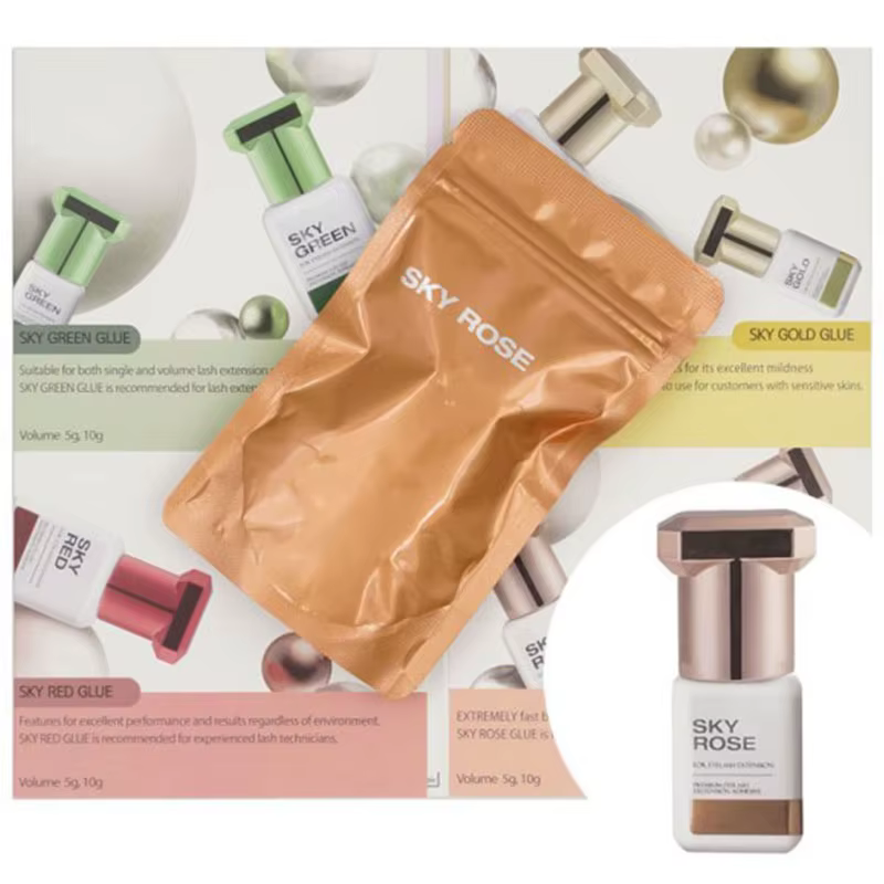 Colle Rose ciel pour Extensions de cils 1S, 10 bouteilles, séchage rapide, colle originale coréenne