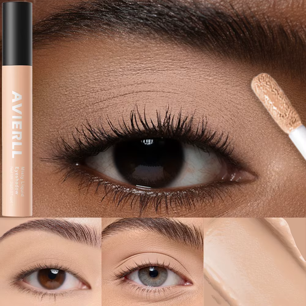 Fard à paupières liquide mat nude 10 couleurs, waterproof longue tenue, pour les yeux et les joues, 