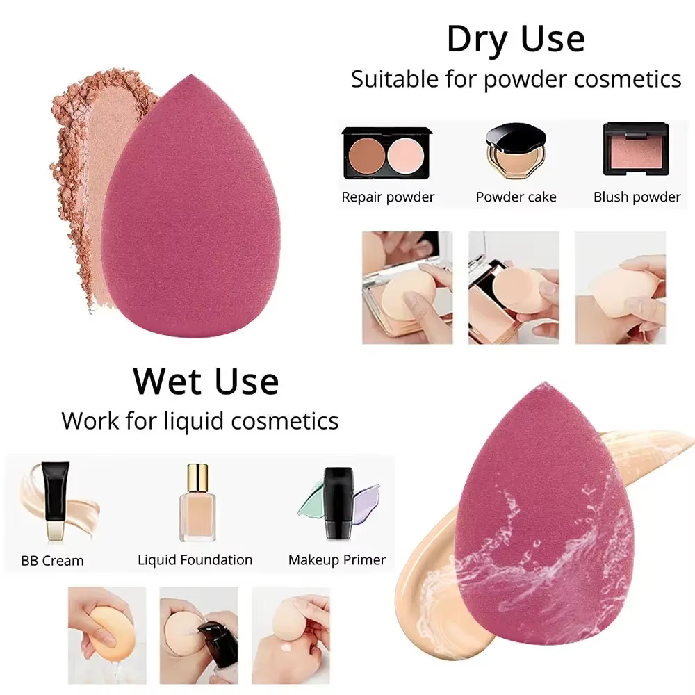 Éponge de maquillage pour femmes, mélangeur cosmétique, œuf de beauté, fond de teint, bouffante de p