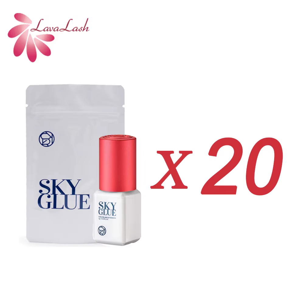 Extensions de cils coréennes originales, colle Sky avec capuchon rouge, temps de séchage de 1 à 2 se